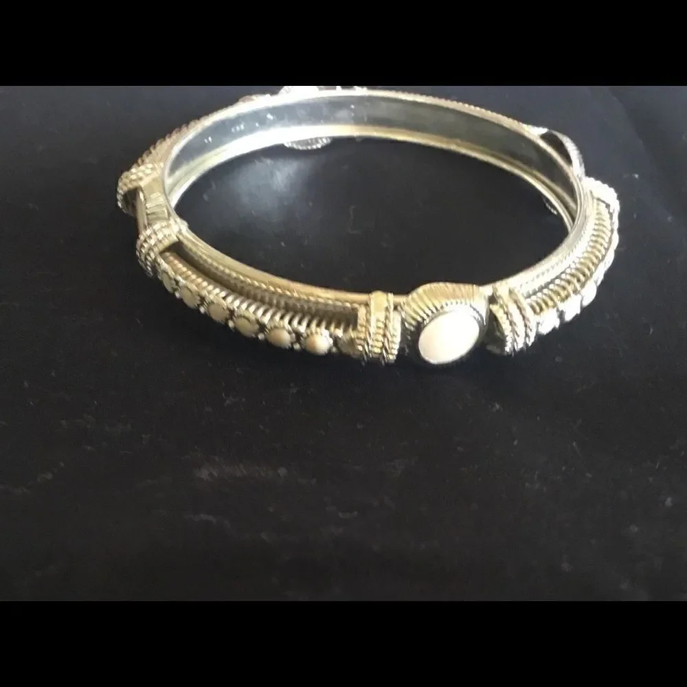 $8 ea or 3/$15. Silvertone and Cream XL Bangle